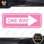 One Way Road Sign Right Arrow Rectangle No Background Decals Stickers Vinyl - Image 21