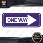 One Way Road Sign Right Arrow Rectangle No Background Decals Stickers Vinyl - Image 22