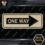 One Way Road Sign Right Arrow Rectangle No Background Decals Stickers Vinyl - Image 23