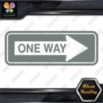 One Way Road Sign Right Arrow Rectangle No Background Decals Stickers Vinyl - Image 4