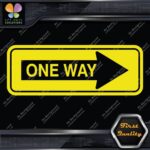 One Way Road Sign Right Arrow Rectangle No Background Decals Stickers Vinyl - Image 5