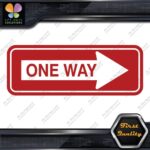 One Way Road Sign Right Arrow Rectangle No Background Decals Stickers Vinyl - Image 8