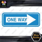 One Way Road Sign Right Arrow Rectangle No Background Decals Stickers Vinyl - Image 10