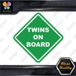 Twins On Board Warning Sign Diamond Shape Cars Trucks Vinyl Decals Stickers - Image 14
