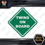 Twins On Board Warning Sign Diamond Shape Cars Trucks Vinyl Decals Stickers - Image 15