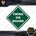 Twins On Board Warning Sign Diamond Shape Cars Trucks Vinyl Decals Stickers - Image 16