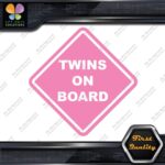 Twins On Board Warning Sign Diamond Shape Cars Trucks Vinyl Decals Stickers - Image 21