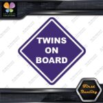 Twins On Board Warning Sign Diamond Shape Cars Trucks Vinyl Decals Stickers - Image 22