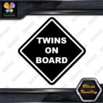 Twins On Board Warning Sign Diamond Shape Cars Trucks Vinyl Decals Stickers - Image 5
