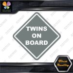 Twins On Board Warning Sign Diamond Shape Cars Trucks Vinyl Decals Stickers - Image 6