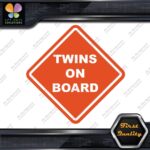 Twins On Board Warning Sign Diamond Shape Cars Trucks Vinyl Decals Stickers - Image 7