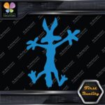 Wile E Coyote Wolf Crashes Splash Funny Silhouette Cartoon Vinyl Decals Stickers - Image 11