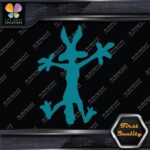 Wile E Coyote Wolf Crashes Splash Funny Silhouette Cartoon Vinyl Decals Stickers - Image 13