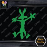 Wile E Coyote Wolf Crashes Splash Funny Silhouette Cartoon Vinyl Decals Stickers - Image 14