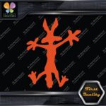 Wile E Coyote Wolf Crashes Splash Funny Silhouette Cartoon Vinyl Decals Stickers