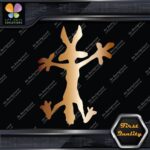 Wile E Coyote Wolf Crashes Splash Funny Silhouette Cartoon Vinyl Decals Stickers - Image 19
