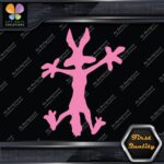 Wile E Coyote Wolf Crashes Splash Funny Silhouette Cartoon Vinyl Decals Stickers - Image 21