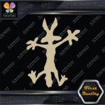 Wile E Coyote Wolf Crashes Splash Funny Silhouette Cartoon Vinyl Decals Stickers - Image 23