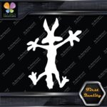 Wile E Coyote Wolf Crashes Splash Funny Silhouette Cartoon Vinyl Decals Stickers - Image 5