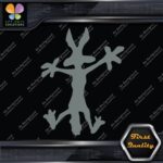 Wile E Coyote Wolf Crashes Splash Funny Silhouette Cartoon Vinyl Decals Stickers - Image 6