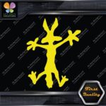 Wile E Coyote Wolf Crashes Splash Funny Silhouette Cartoon Vinyl Decals Stickers - Image 7