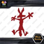 Wile E Coyote Wolf Crashes Splash Funny Silhouette Cartoon Vinyl Decals Stickers - Image 10