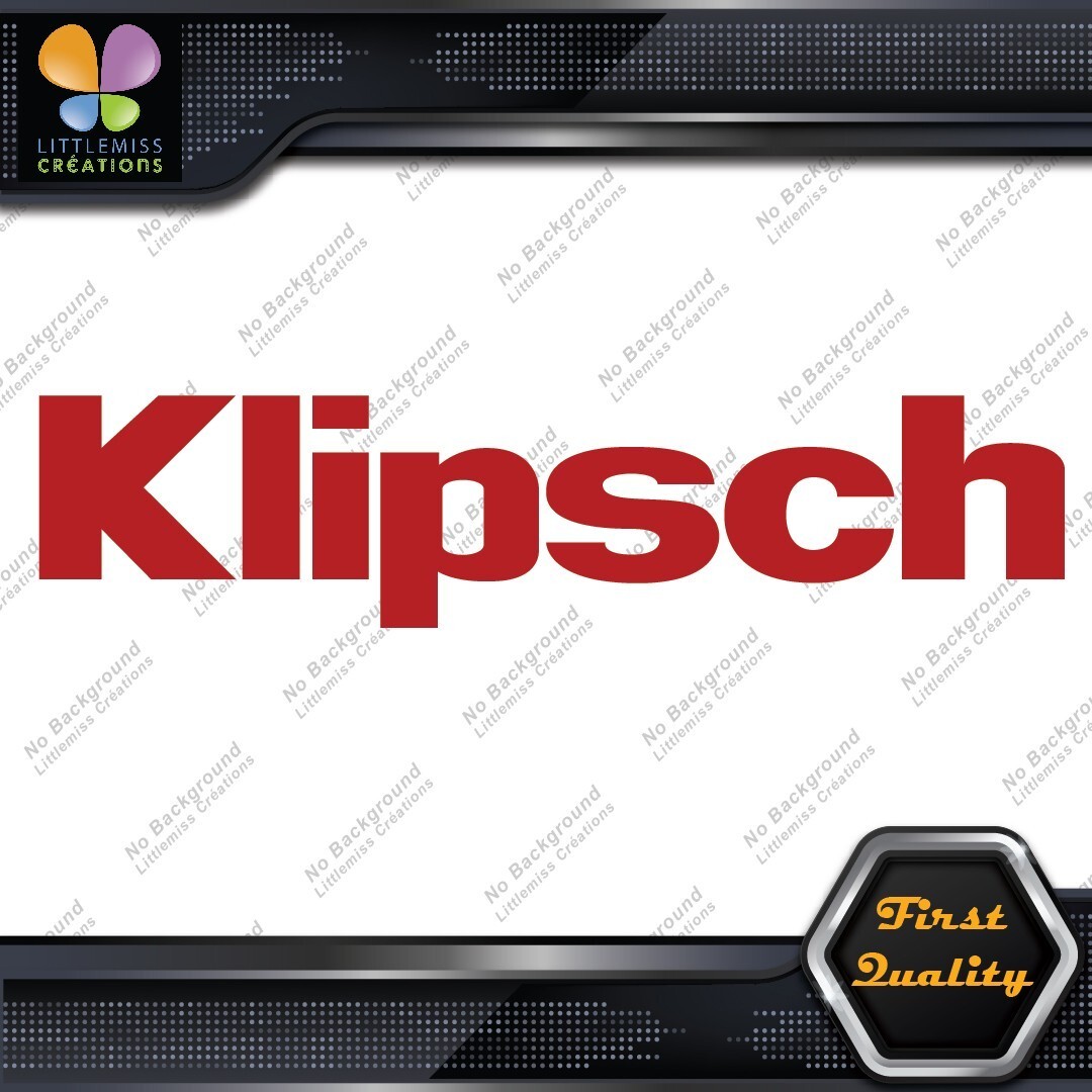 Compatible Klipsch Speakers Audio Simple Long Name Logo Vinyl Decals Stickers 276814128192 Compatible Klipsch Speakers Audio Simple Long Name Logo Vinyl Decals Stickers - Image 1