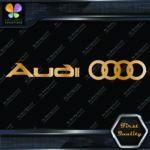 Compatible Audi Name Before Rings Circles Cars JDM Tuning Vinyl Decals Stickers - Image 13