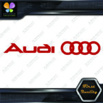 Compatible Audi Name Before Rings Circles Cars JDM Tuning Vinyl Decals Stickers