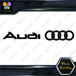 Compatible Audi Name Before Rings Circles Cars JDM Tuning Vinyl Decals Stickers - Image 3