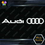 Compatible Audi Name Before Rings Circles Cars JDM Tuning Vinyl Decals Stickers - Image 4