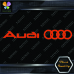 Compatible Audi Name Before Rings Circles Cars JDM Tuning Vinyl Decals Stickers - Image 7