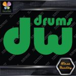 Compatible DW Drums Solid Logo Snares Musical Instruments Vinyl Decals Stickers - Image 14