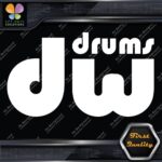 Compatible DW Drums Solid Logo Snares Musical Instruments Vinyl Decals Stickers - Image 3