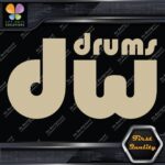 Compatible DW Drums Solid Logo Snares Musical Instruments Vinyl Decals Stickers - Image 23