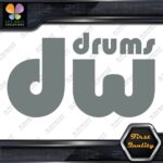 Compatible DW Drums Solid Logo Snares Musical Instruments Vinyl Decals Stickers - Image 4