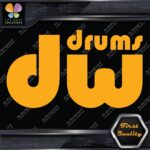 Compatible DW Drums Solid Logo Snares Musical Instruments Vinyl Decals Stickers - Image 6