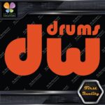 Compatible DW Drums Solid Logo Snares Musical Instruments Vinyl Decals Stickers - Image 7