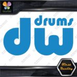 Compatible DW Drums Solid Logo Snares Musical Instruments Vinyl Decals Stickers - Image 10