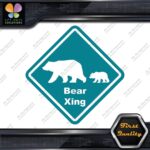 Bear Cub Crossing Warning Sign Xing Diamond Shape Lozenge Decals Stickers Vinyl - Image 13