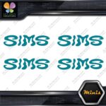 Compatible Sims Wavy Snowboards Logo Pack of 4 MINI SIZE Decals Stickers Vinyl - Image 13