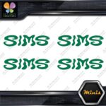 Compatible Sims Wavy Snowboards Logo Pack of 4 MINI SIZE Decals Stickers Vinyl - Image 15