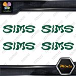 Compatible Sims Wavy Snowboards Logo Pack of 4 MINI SIZE Decals Stickers Vinyl - Image 16