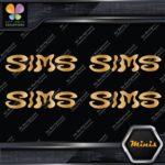 Compatible Sims Wavy Snowboards Logo Pack of 4 MINI SIZE Decals Stickers Vinyl - Image 17