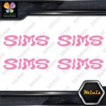 Compatible Sims Wavy Snowboards Logo Pack of 4 MINI SIZE Decals Stickers Vinyl - Image 21
