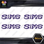 Compatible Sims Wavy Snowboards Logo Pack of 4 MINI SIZE Decals Stickers Vinyl - Image 22