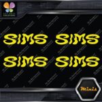 Compatible Sims Wavy Snowboards Logo Pack of 4 MINI SIZE Decals Stickers Vinyl - Image 5