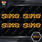 Compatible Sims Wavy Snowboards Logo Pack of 4 MINI SIZE Decals Stickers Vinyl - Image 6