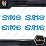 Compatible Sims Wavy Snowboards Logo Pack of 4 MINI SIZE Decals Stickers Vinyl - Image 10