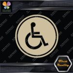 Handicap Circle Wheelchair Sign Disabled Logo Parking Decals Stickers Vinyl - Image 24